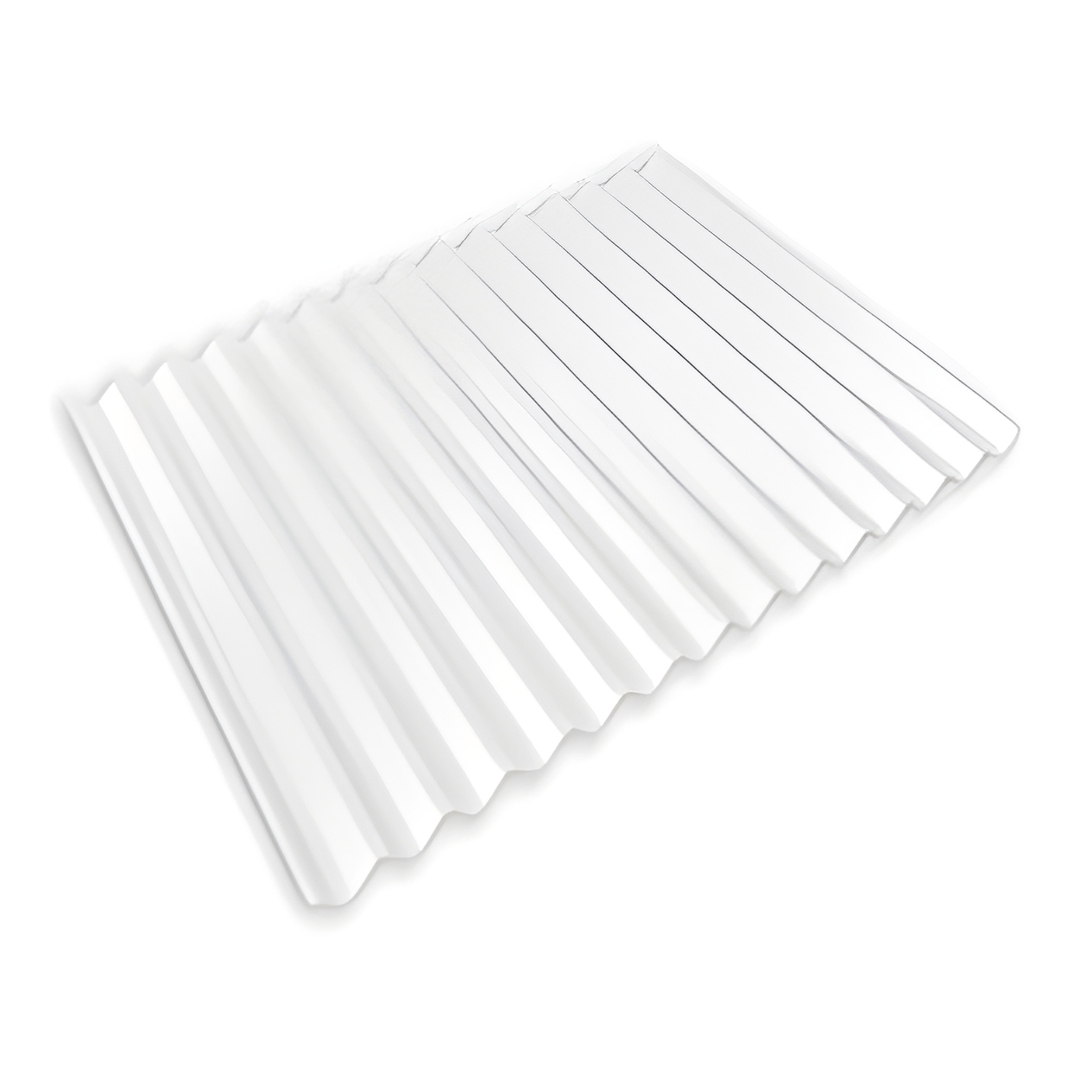 Lamina acanalada policarbonato blanca 