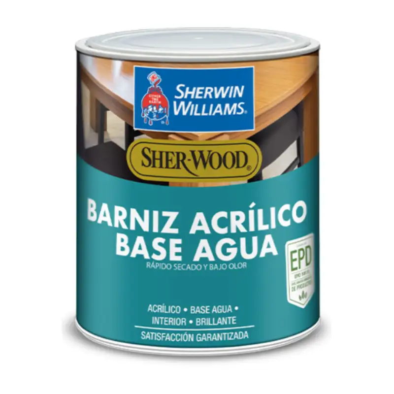 Barniz Acrílico Base Agua Interior Sherwin Williams 