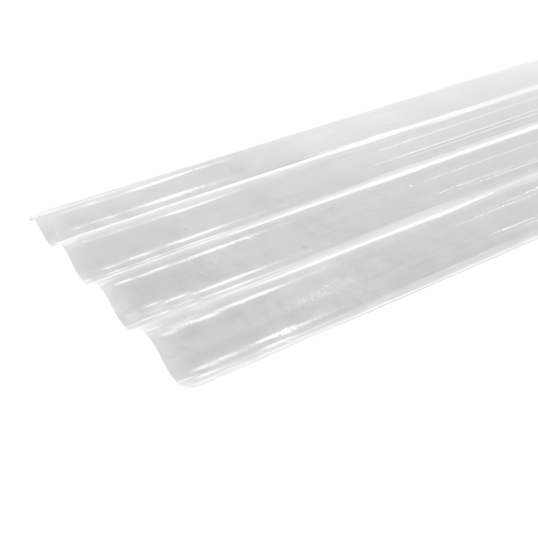 Lámina Acanalada de Fibra de Vidrio Transparente