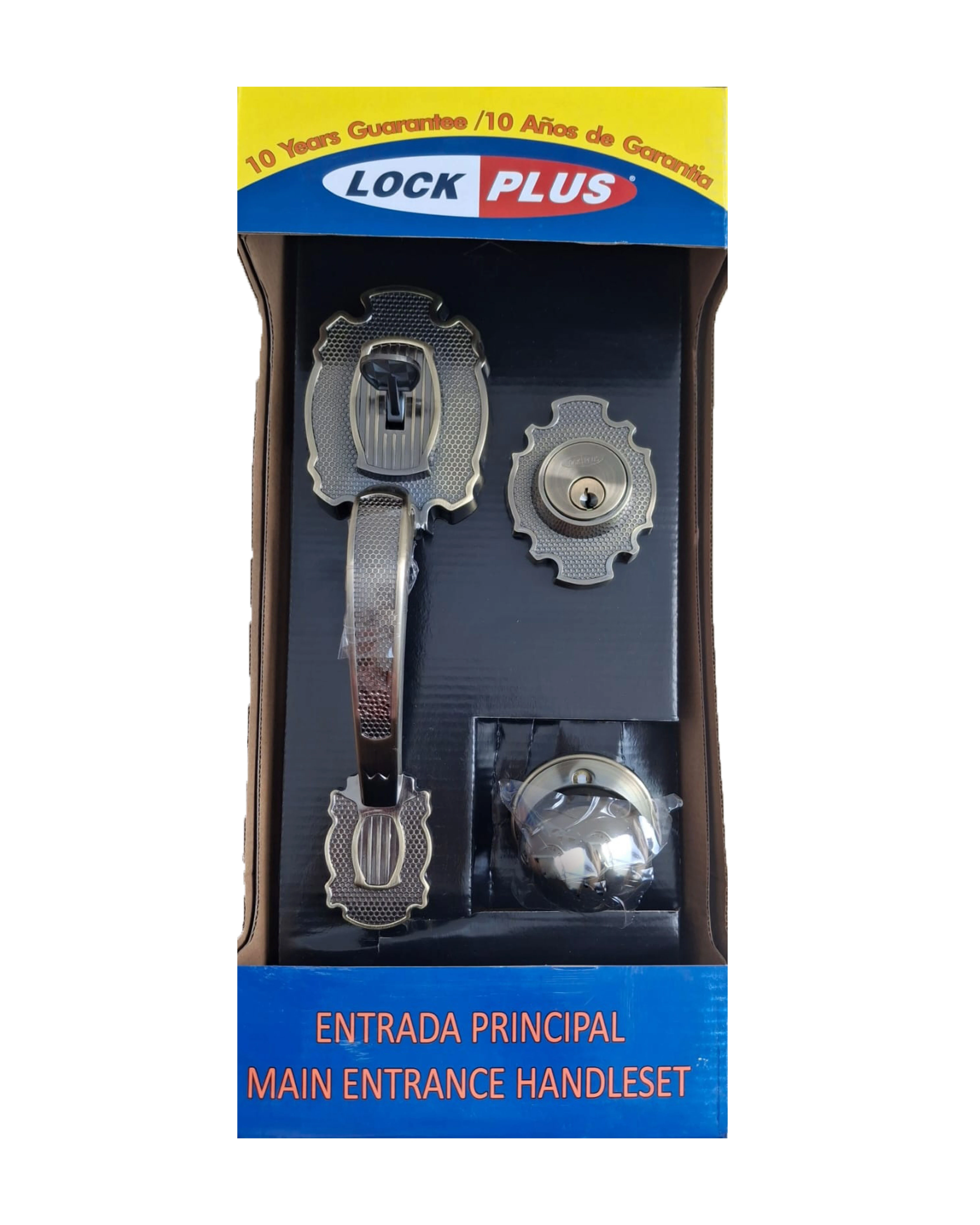 Chapa Manchester Lock Plus – Entrada Principal Dorado Antiguo