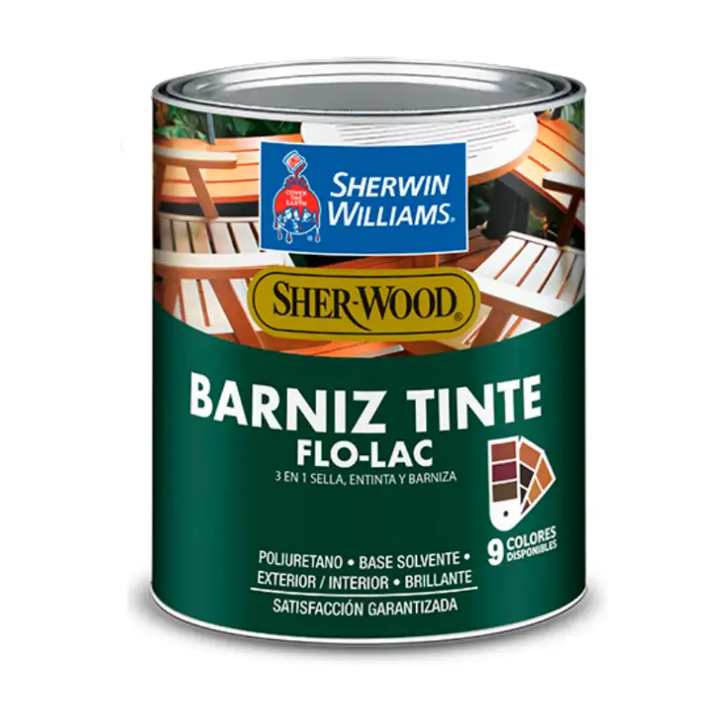 Barniz Tinte Flo-Lac Línea A38 Sherwin Williams – Protección y Brillo en un Solo Paso