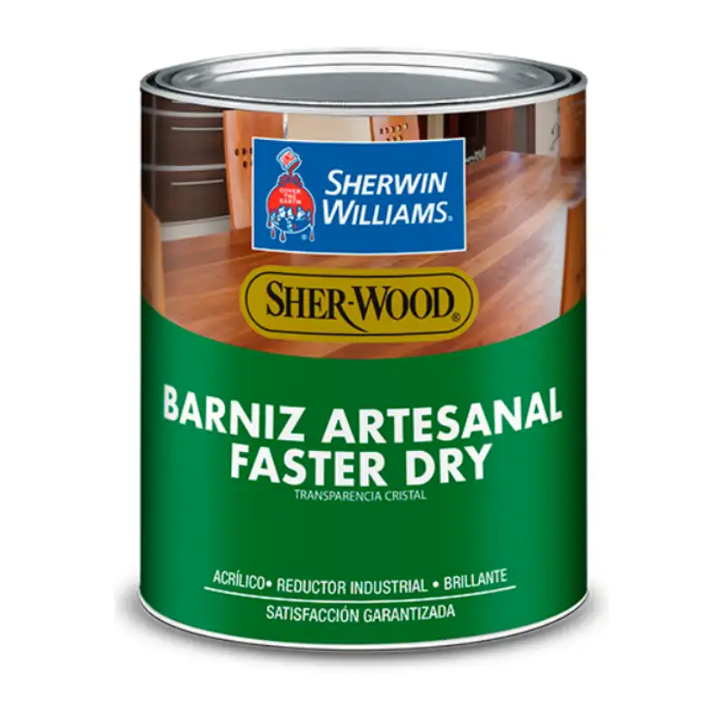 Barniz Artesanal Acrílico Base Solvente Sherwin Williams – Acabado Transparente y Duradero