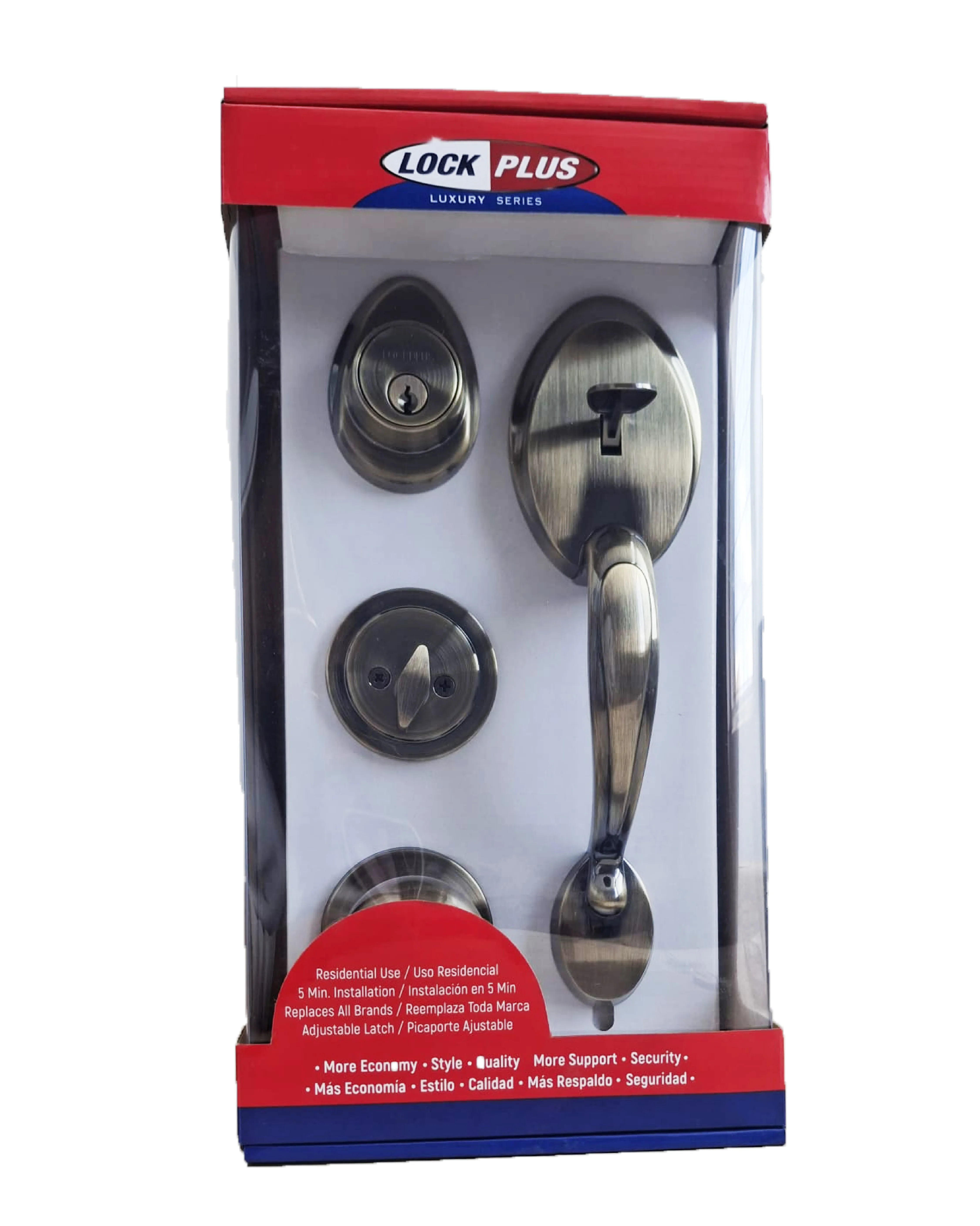 Chapa Harrington Dorado Antiguo Lock plus